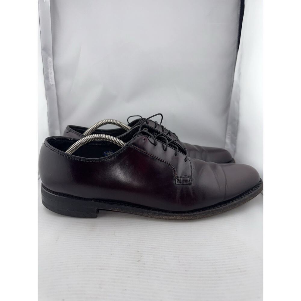 The Florsheim Dress Shoes 12 Burgundy Leather Lace Up Formal Comfort Business - Picture 6 of 14